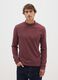 Brown pure cotton regular fit sweater_1