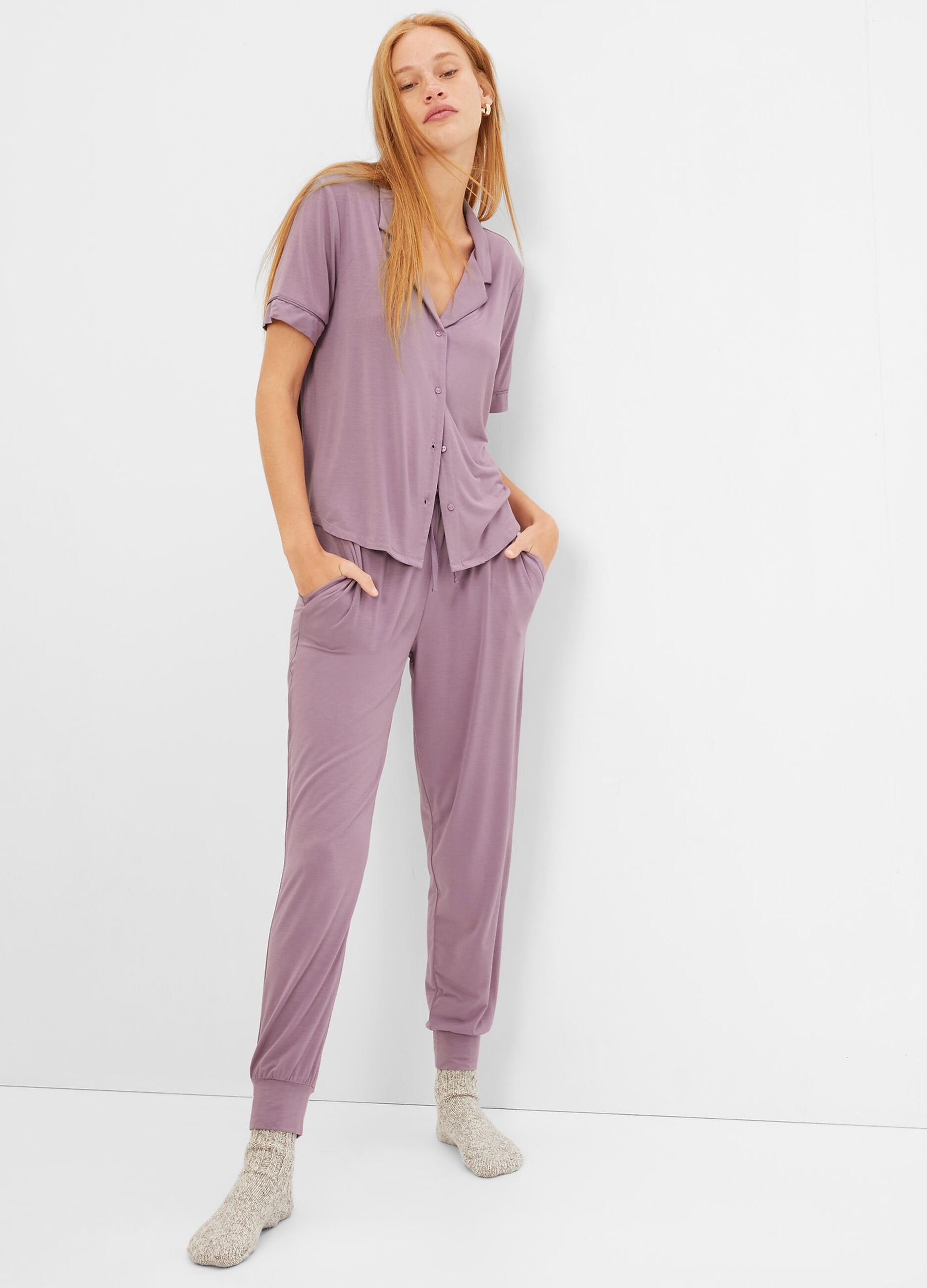 Full-length pyjama bottoms