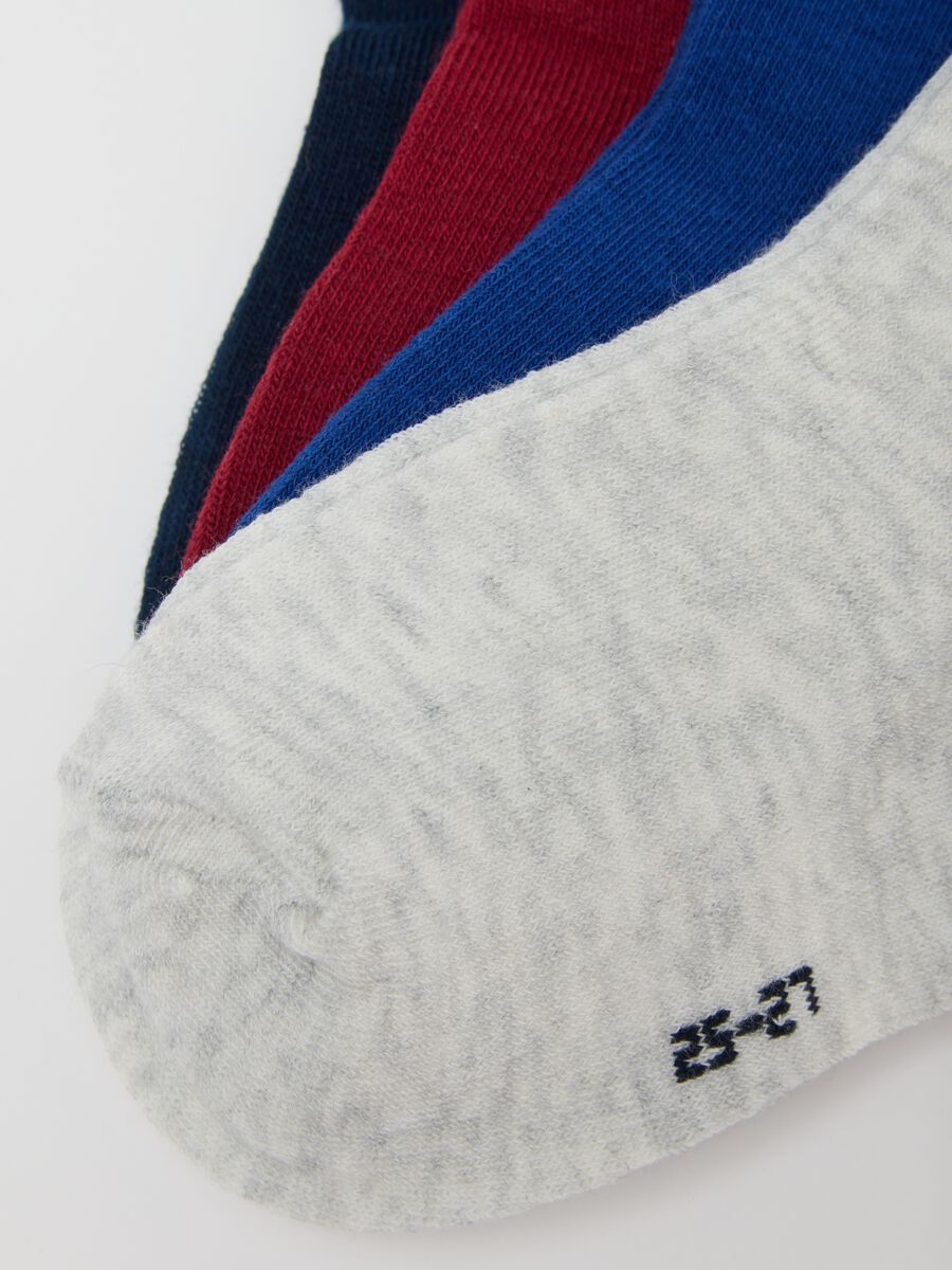 Children's multicolour cotton blend short socks multipack_1