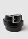 Black genuine leather belt_2