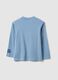 Blue regular fit pure cotton t-shirt for children_1