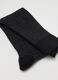 Pack of three long black cotton stretch socks_2