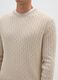 Beige cotton sweater with jacquard pattern_3
