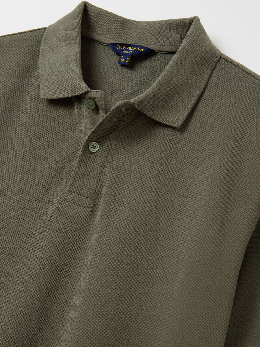 100% cotton piqué polo shirt_5