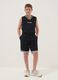 Blue shorts with elasticated waistband and drawstring_0