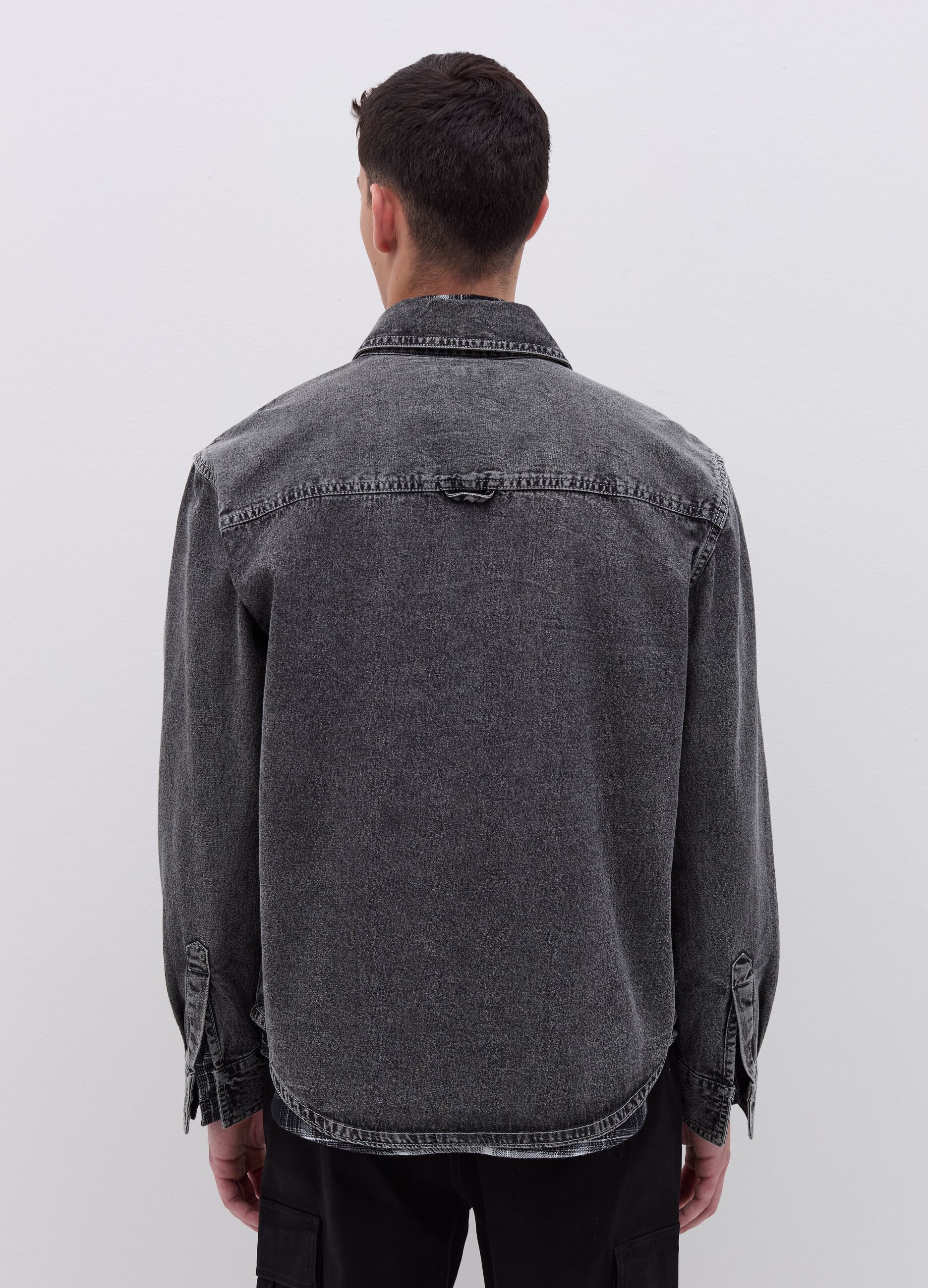 Camicia jeans uomo ovs on sale