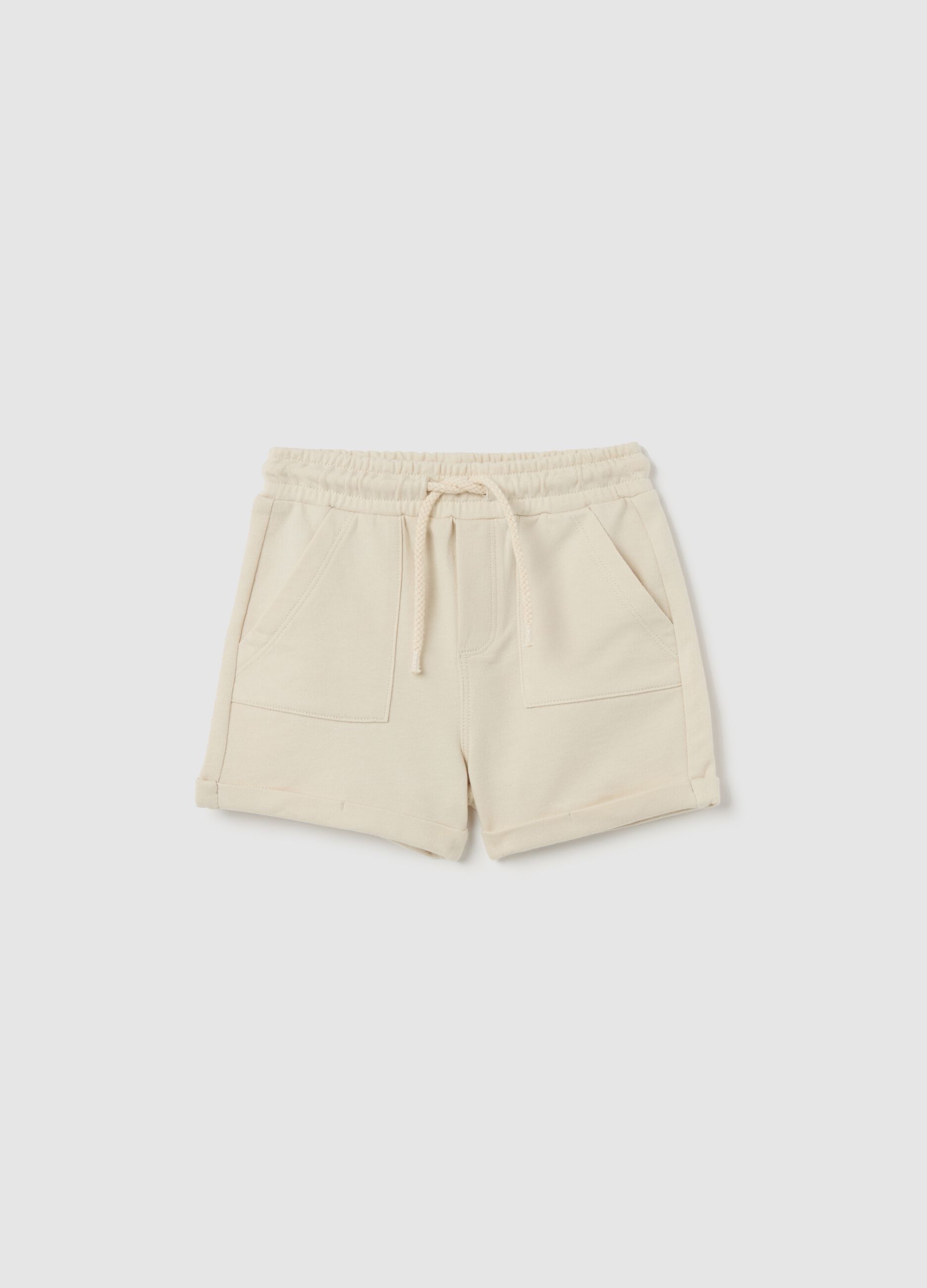 Bermuda in French Terry con coulisse