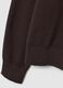 Brown cotton blend regular fit sweater_5