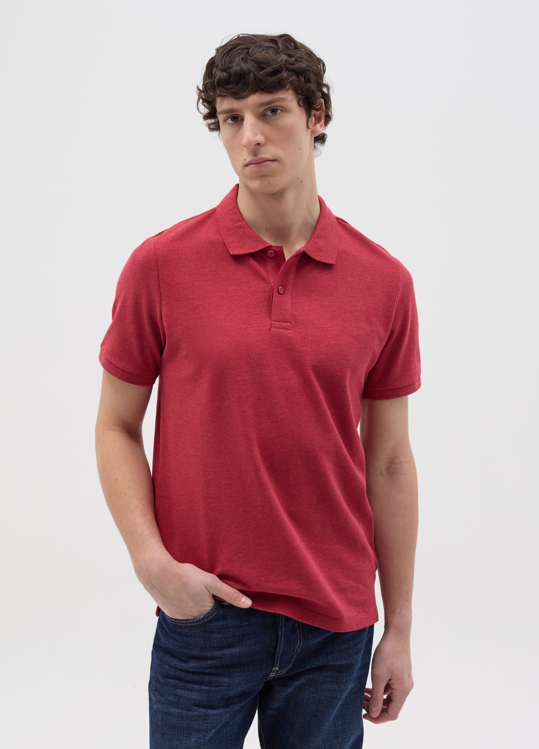 Regular-fit polo shirt in cotton