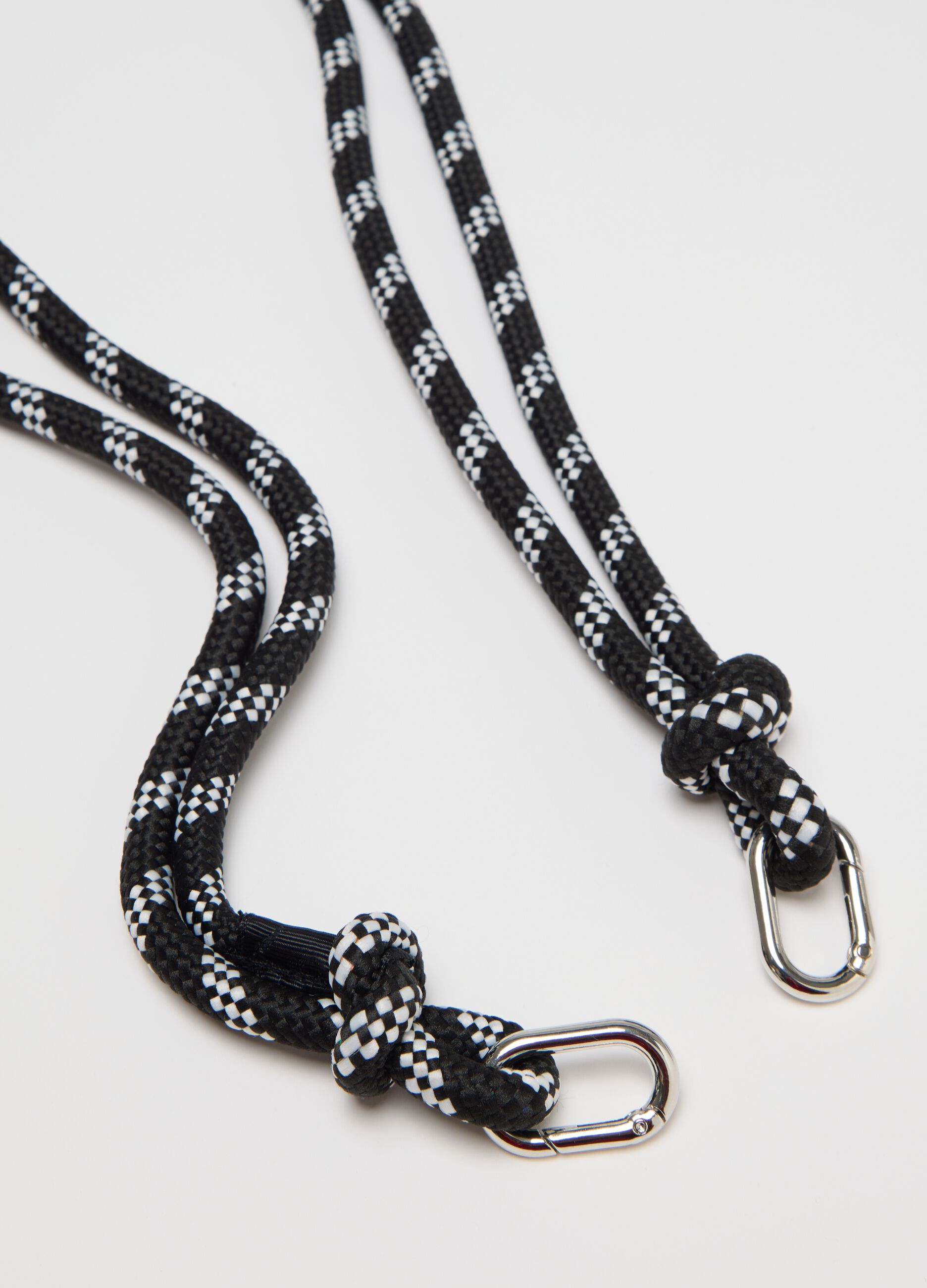Black braided lace with metallic details by Ovs