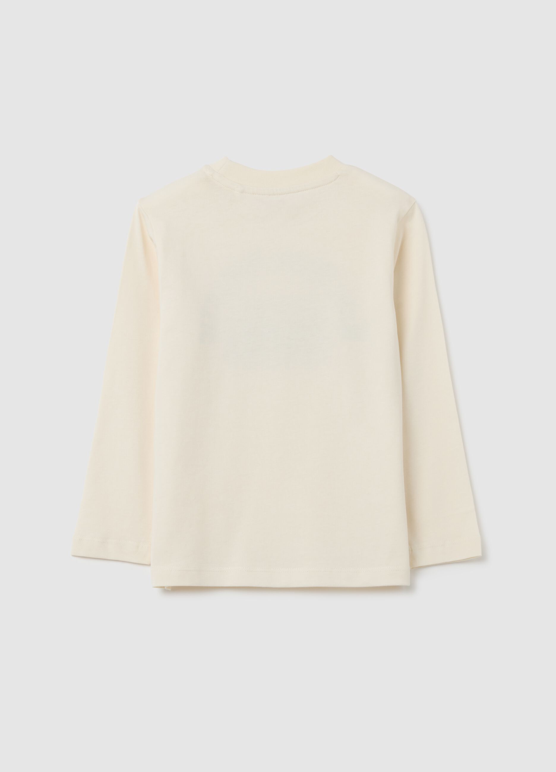 Kids' Beige Cotton Regular Fit Jumper