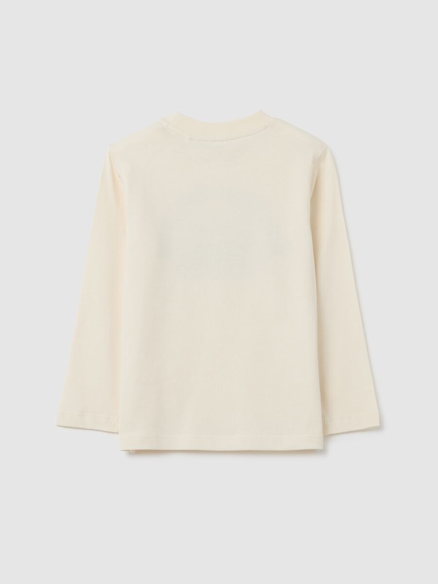 Kids' Beige Cotton Regular Fit Jumper_1