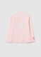 Girls' pink stretch cotton regular fit t-shirt_1