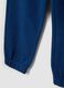 Kids' regular fit pure cotton blue jogger trousers_3