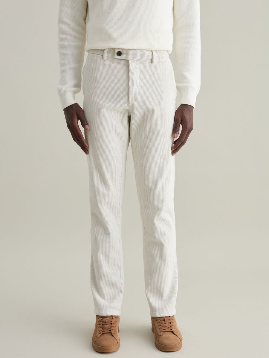 Pantaloni in corduroy stretch Contemporary_1