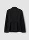 Black Faux Suede Blazer_6