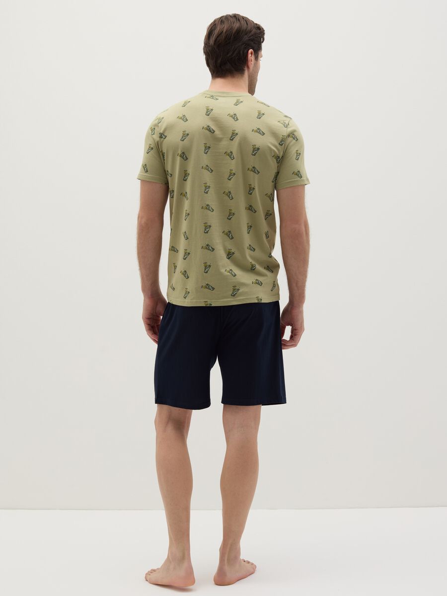 Short cotton pyjamas with print_3