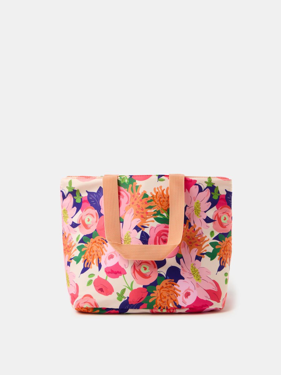 Floral lunch tote bag_0