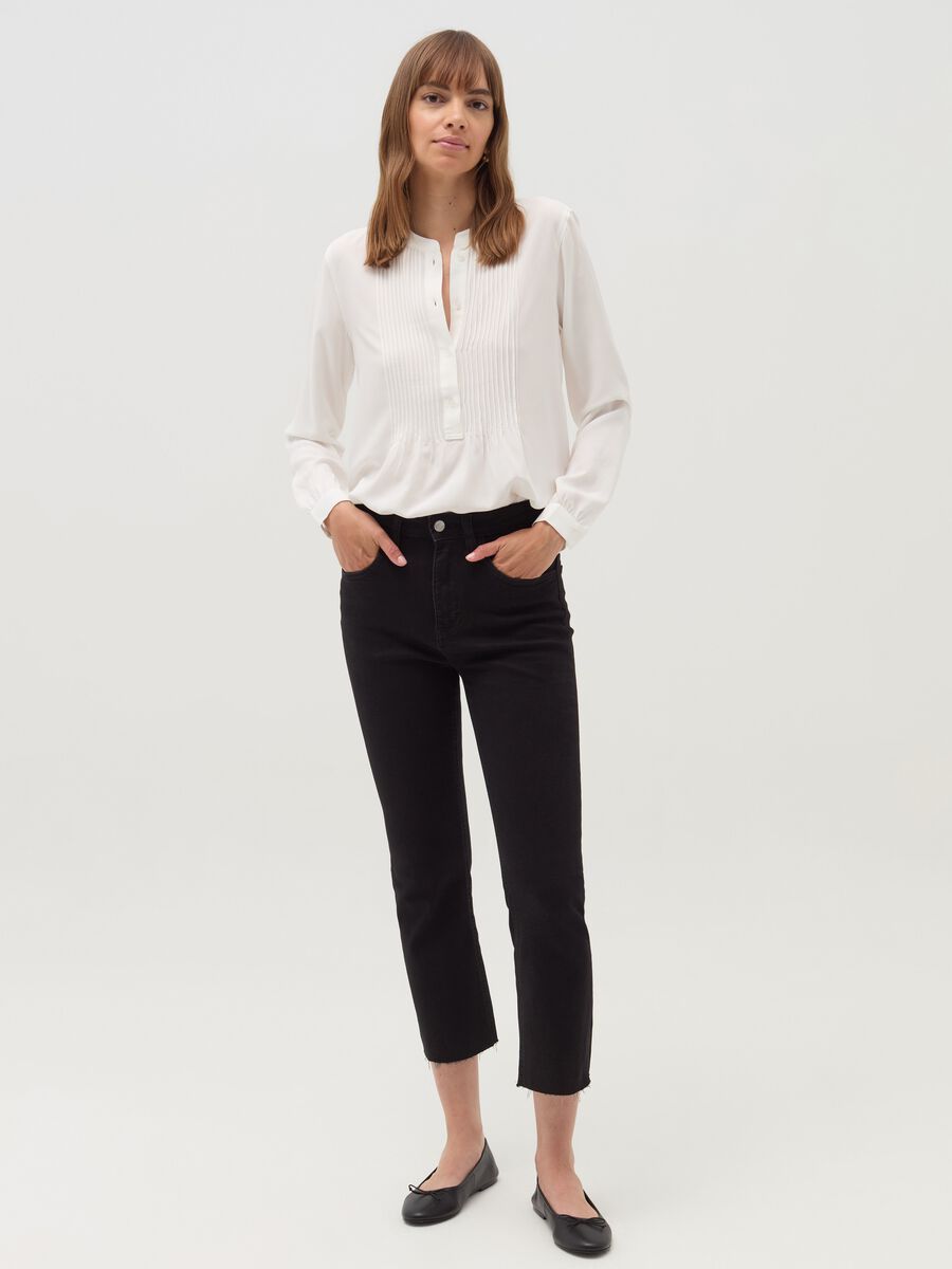 Shirt with pleated detail_1