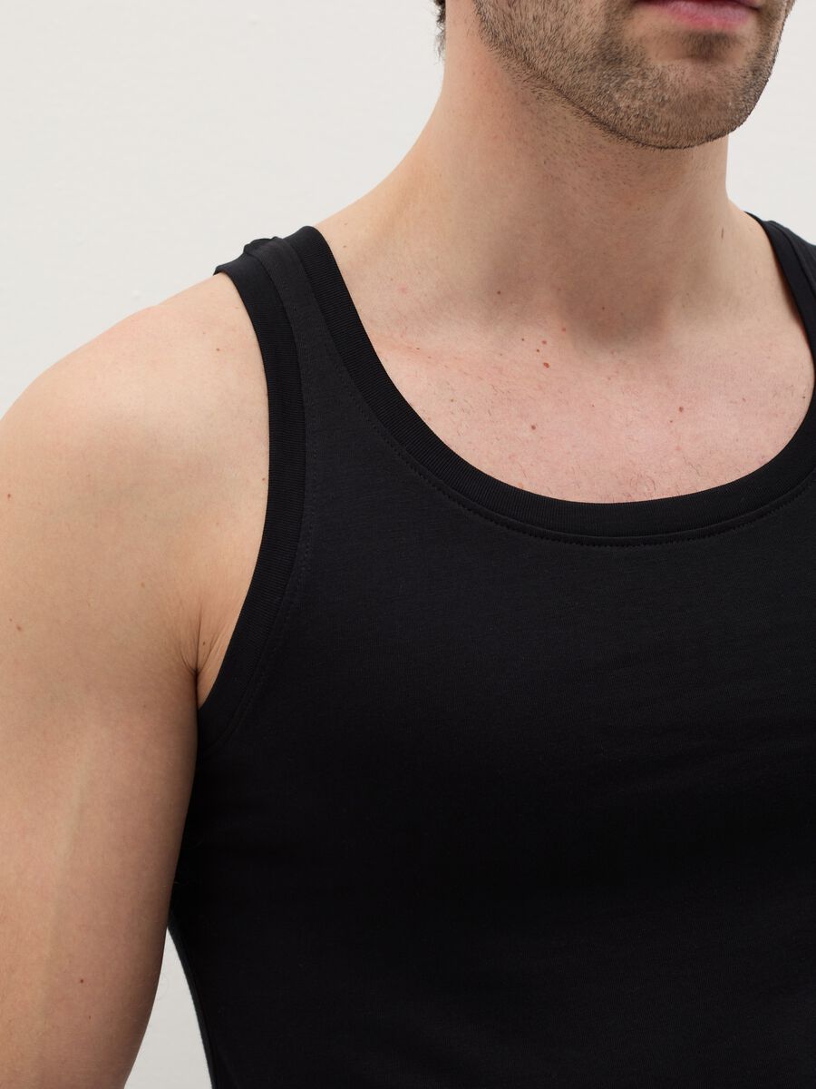 Two-pack racerback vests in Supima cotton_4