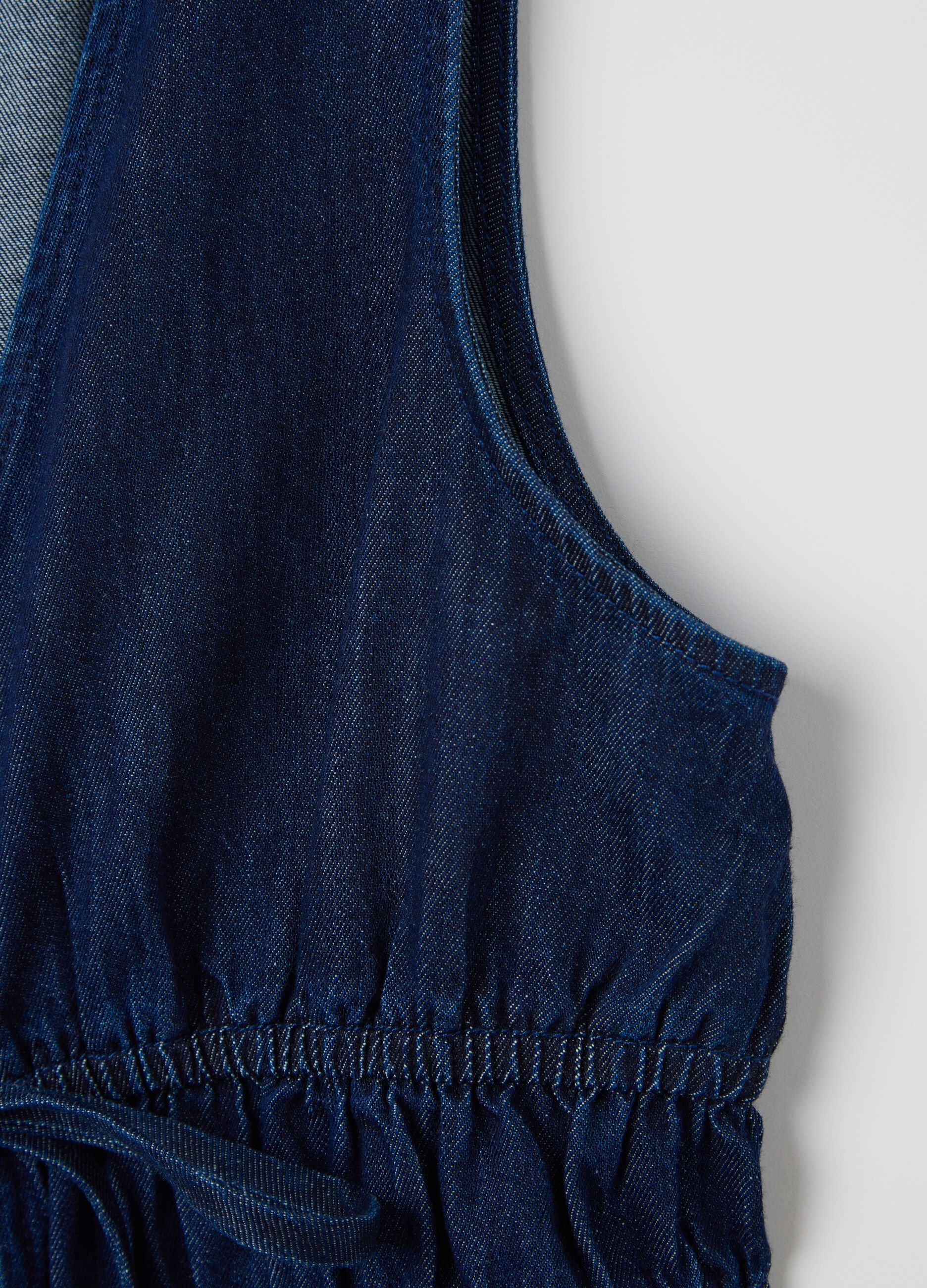 Denim top with laces