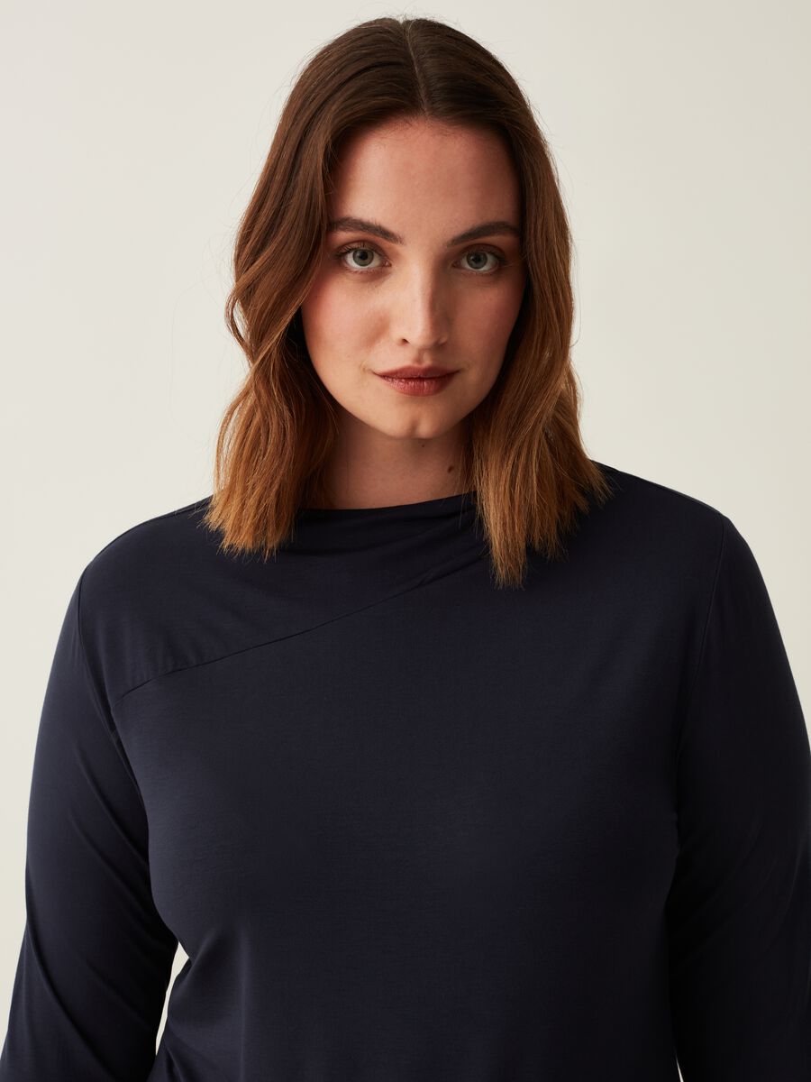 T-shirt in viscosa stretch Curvy_1