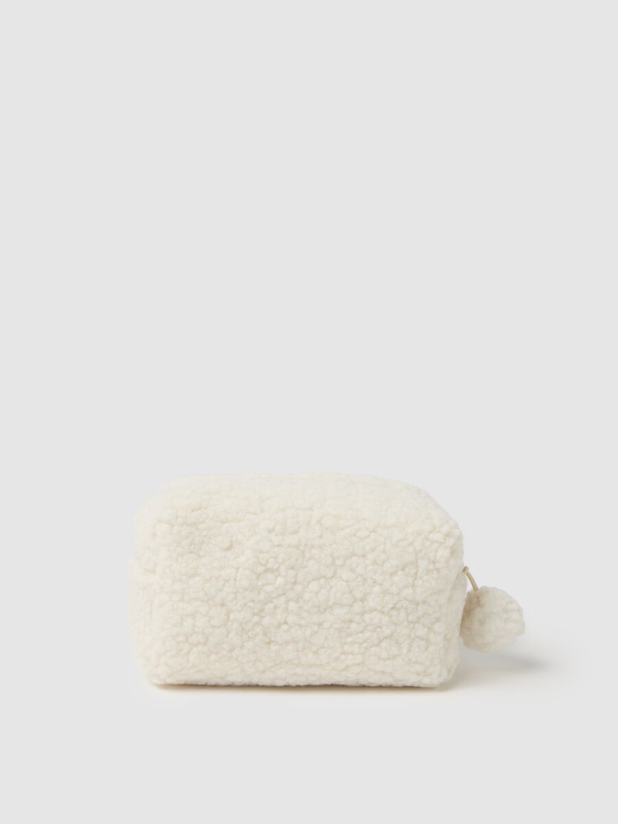 Multicolour Clutch with Pom Pom_1
