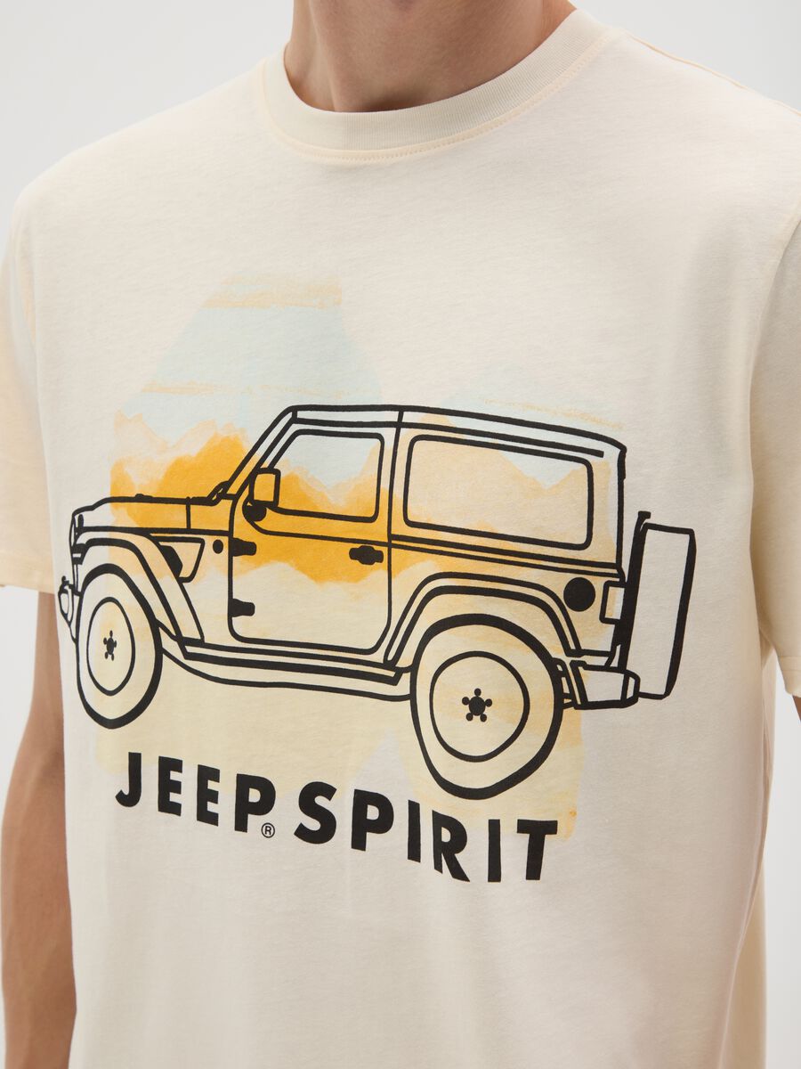 T-shirt in puro cotone beige regular fit_2
