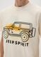 Beige pure cotton regular fit T-shirt_2