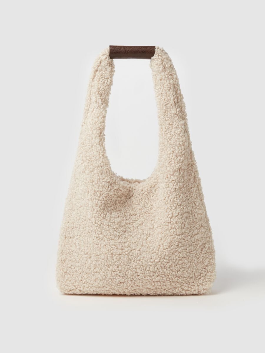 Hobo bag in sherpa_0