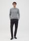 Grey viscose blend jumper regular fit_0