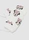 White stretch-fabric gloves with Minnie print_1