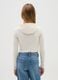 Girls' White Stretch Cotton T-shirt Regular Fit_1