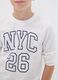 White organic cotton graphic print T-shirt for boys_2