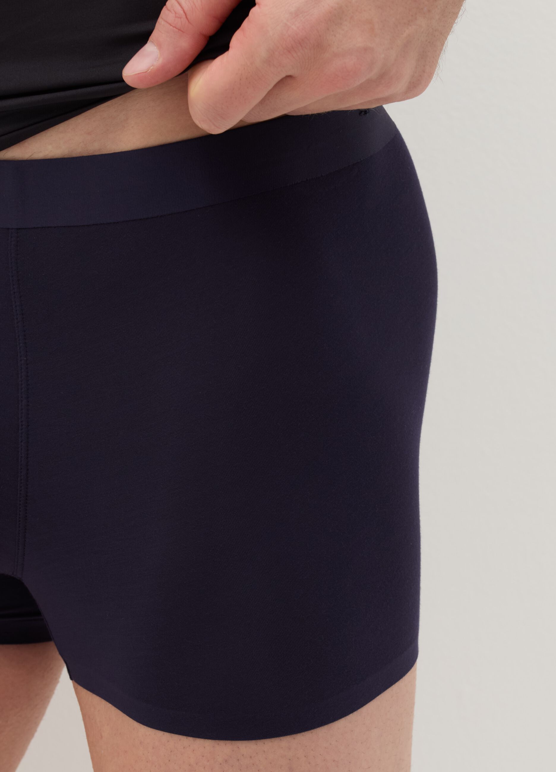 Two-pair pack midi boxer shorts in stretch modal