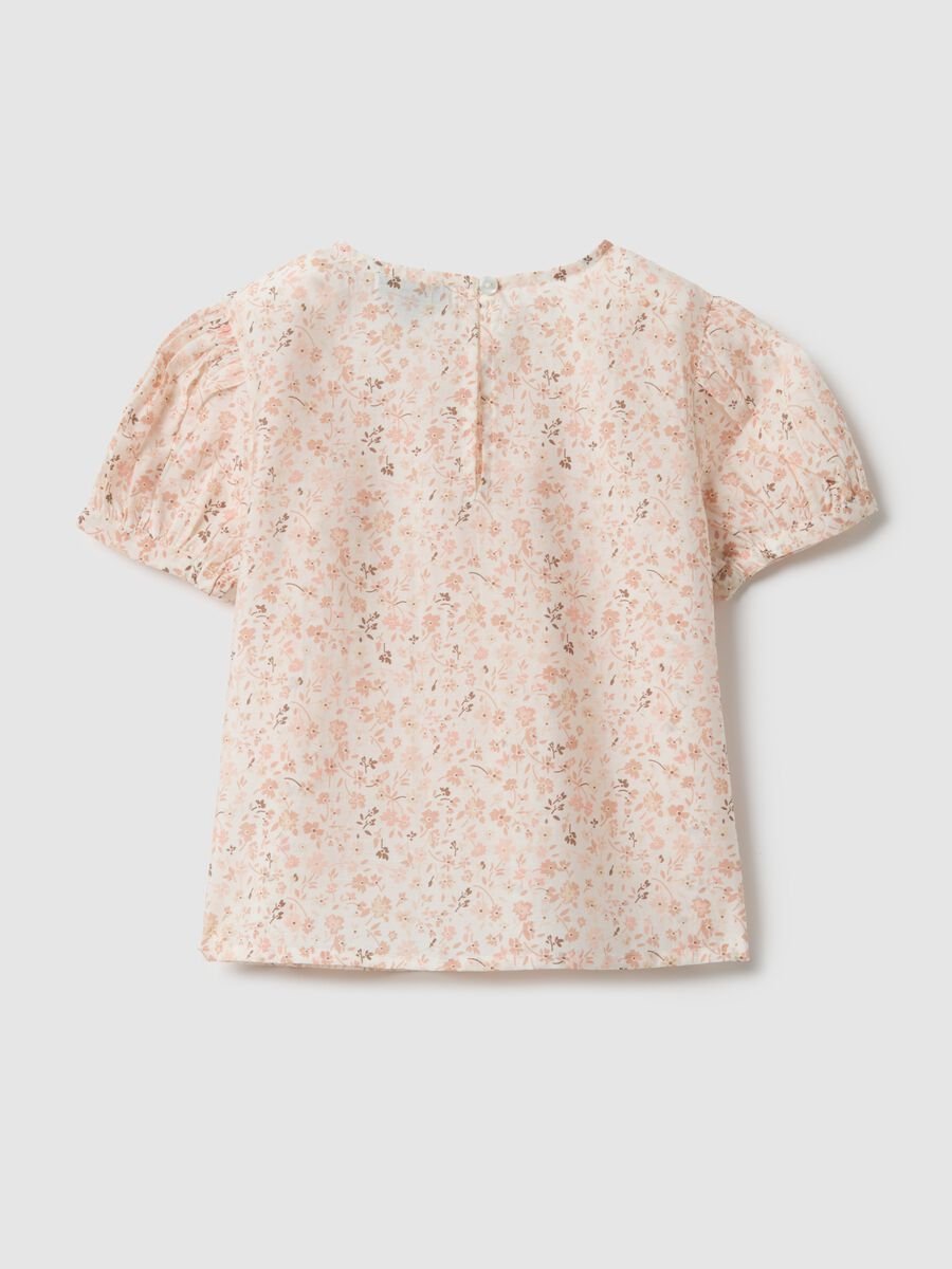 Blusa floreale in misto Lyocell multicolor da bambina regular fit_1