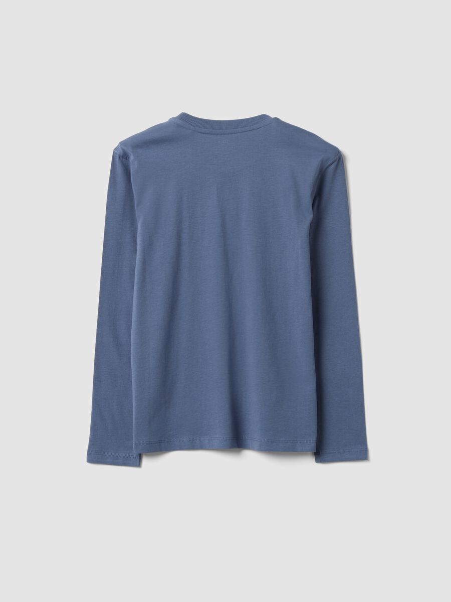 Grey relaxed-fit T-shirt in pure organic cotton for boys_1