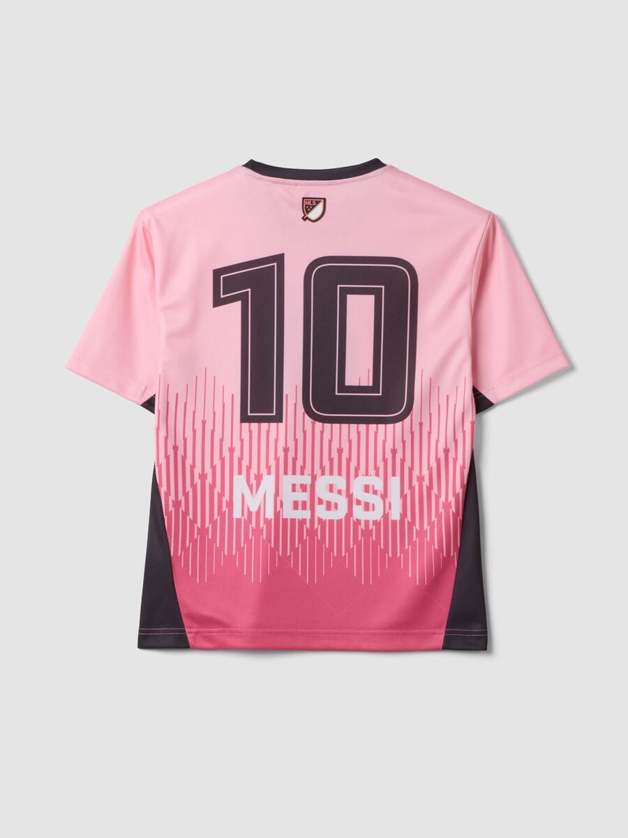 Pink short-sleeved T-shirt with graphic print, regular fit_4