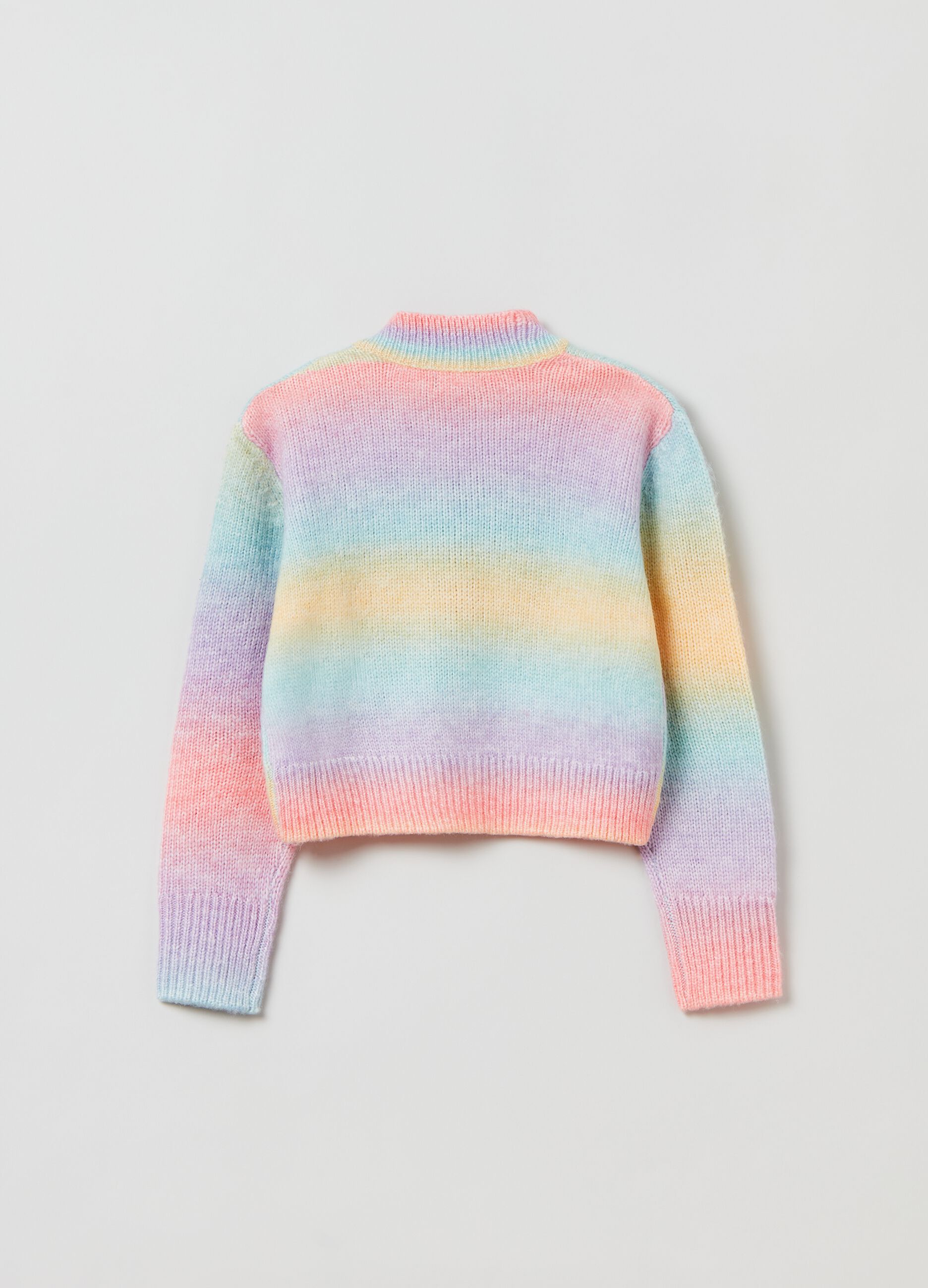 Cardigan multicolore con scollo a V_1