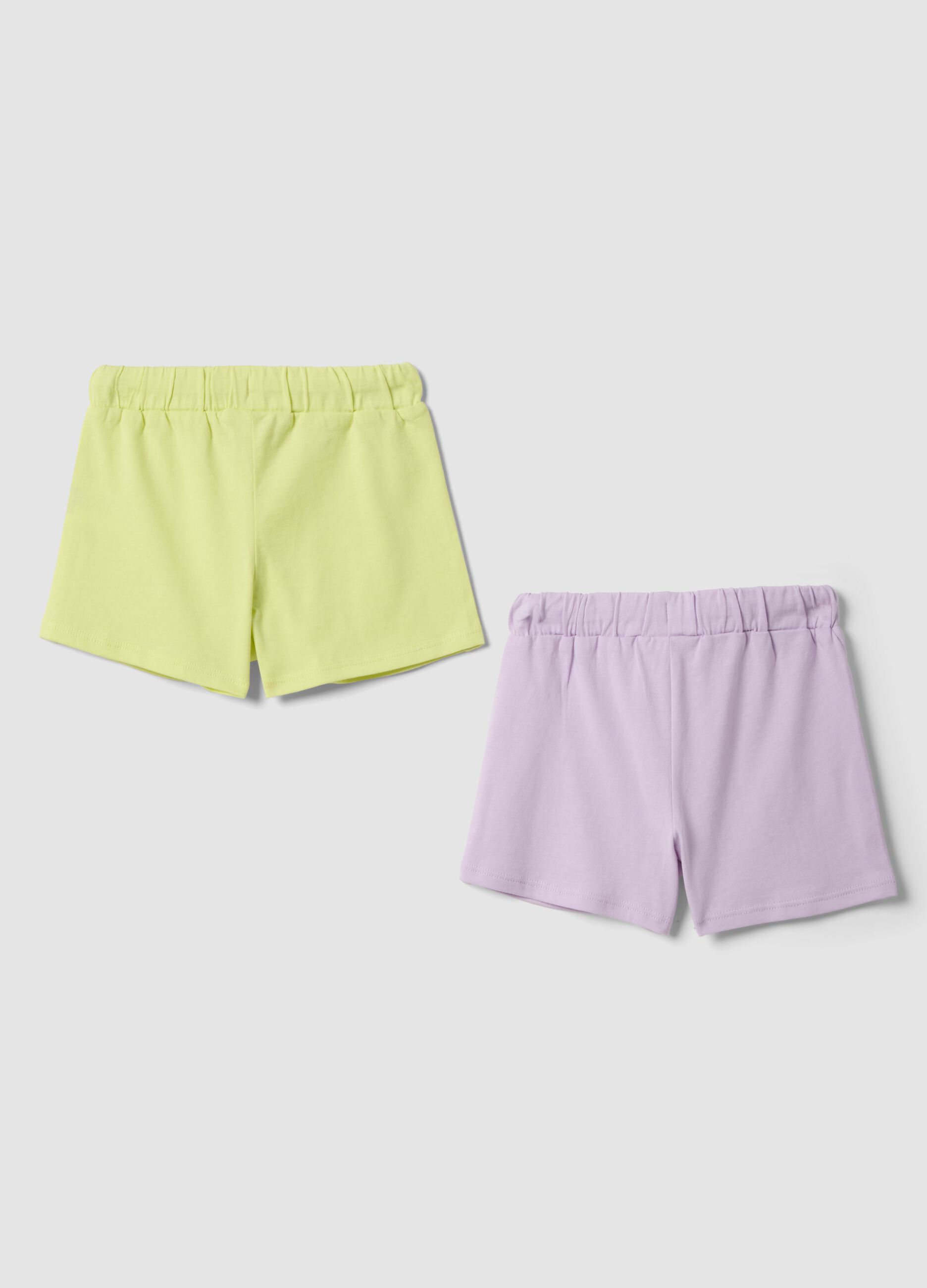 2-pack of pink pure cotton shorts