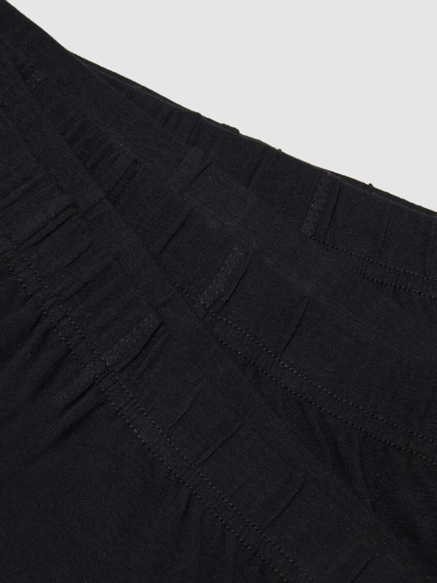 Tripack di boxer in cotone elasticizzato nero_5