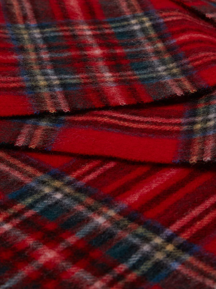 Tartan wool scarf_1