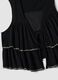 Black pure viscose gilet with ruffles_5