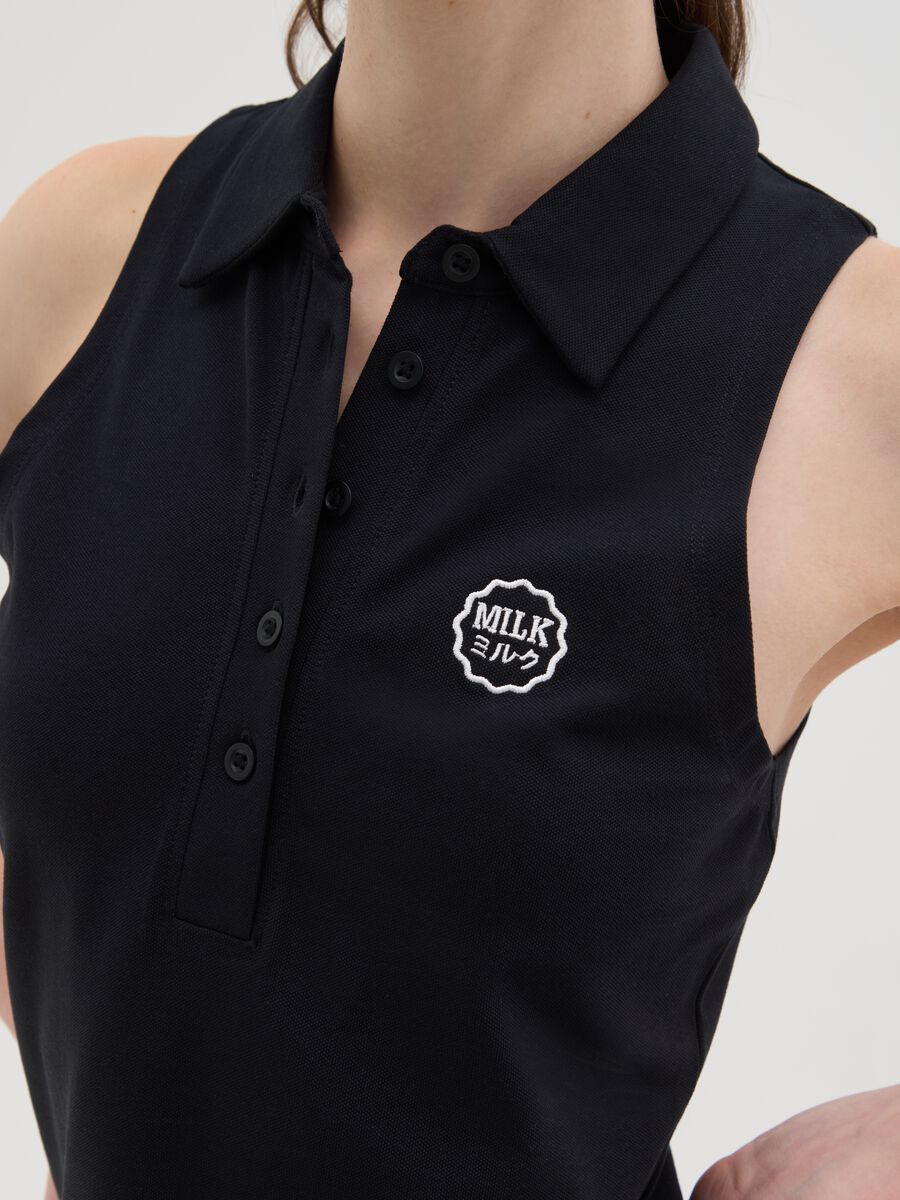 Women's black regular fit top_2