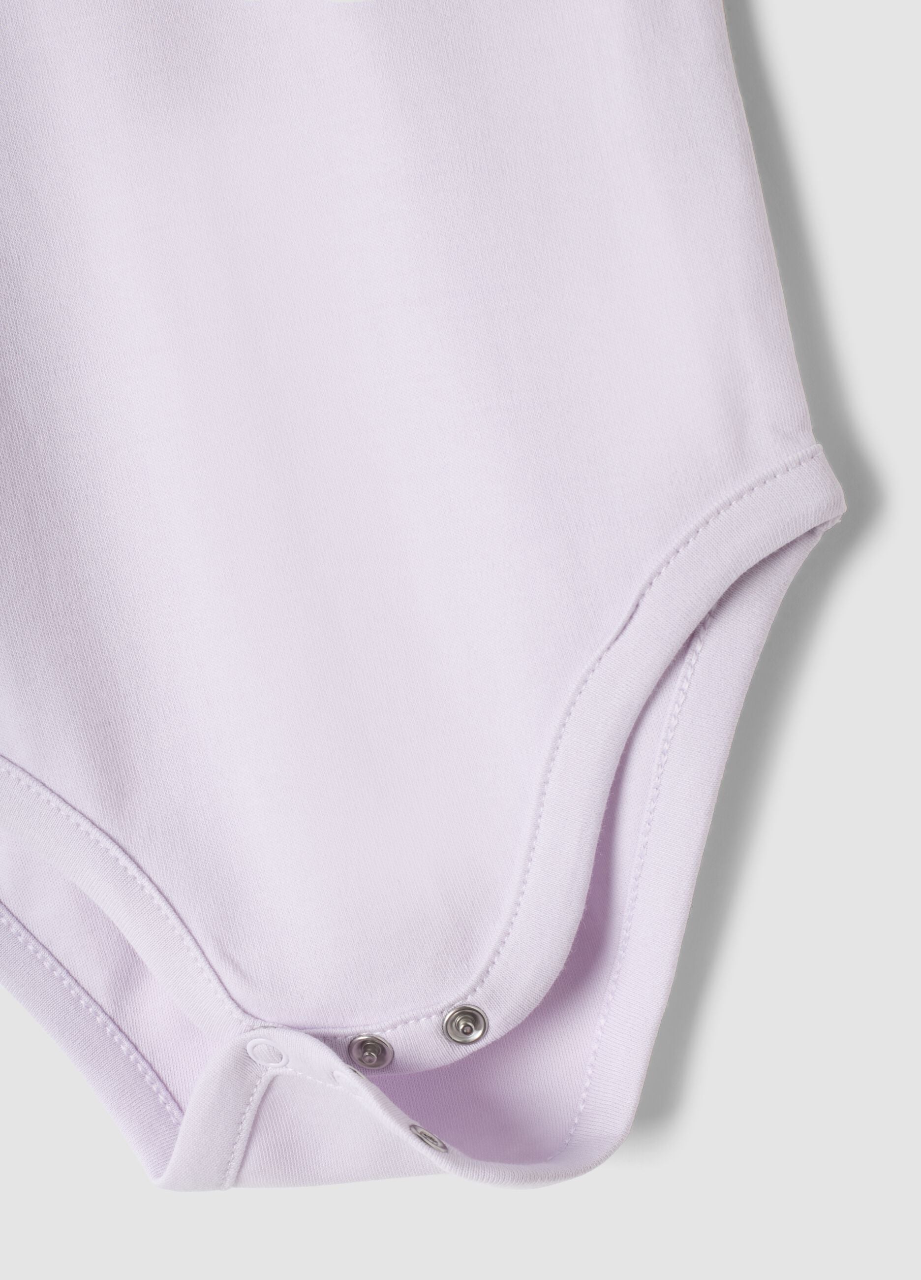 3-pack pink organic cotton crew-neck bodysuits
