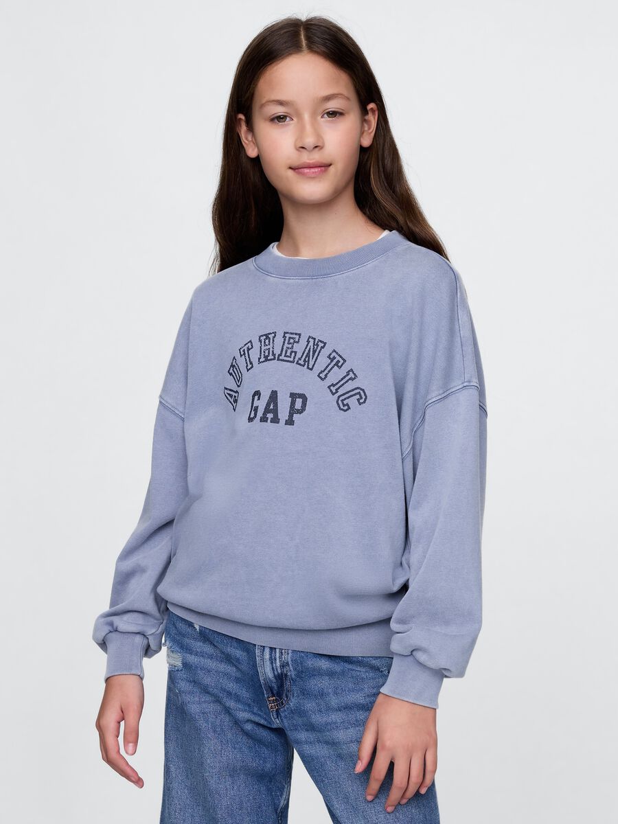 Blue Sweatshirt with Authentic GAP Logo_0