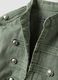 Giacca verde in puro cotone con bottoni nascosti slim fit_5