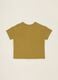 Green baby linen and cotton blend T-shirt, regular fit_2