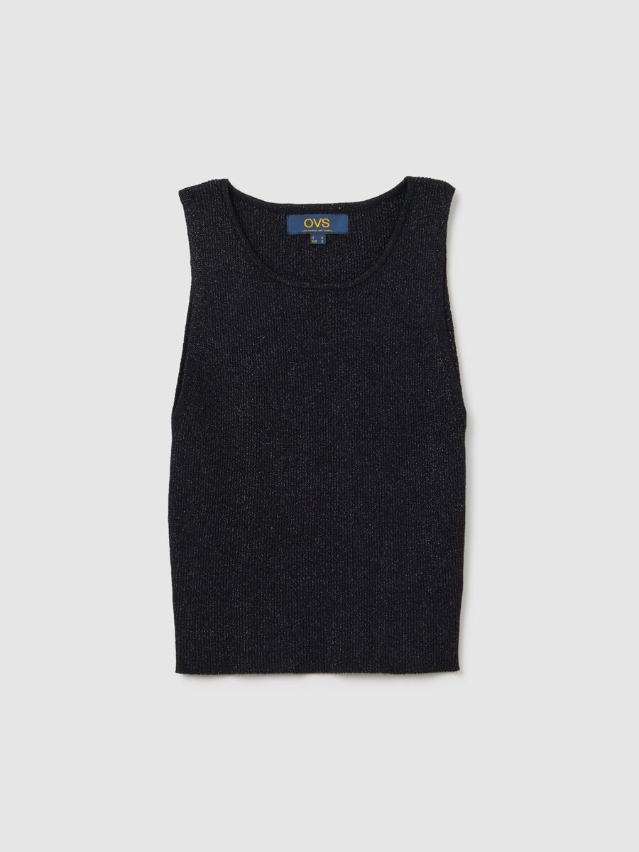 Ribbed lurex tank top_4