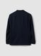 Blue stretch-viscose blazer with classic lapels_1